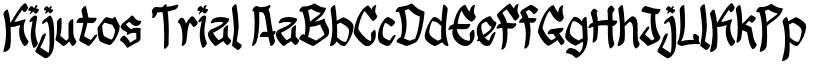 Kijutos Trial font