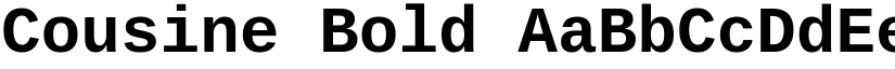 Cousine Bold font
