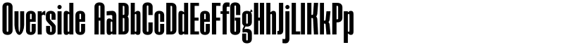Overside font