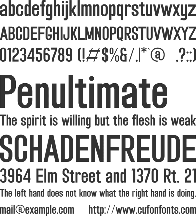 Nebulon font preview