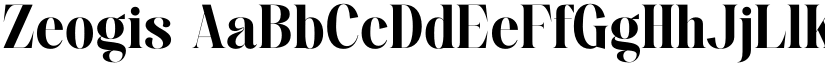 Zeogis font