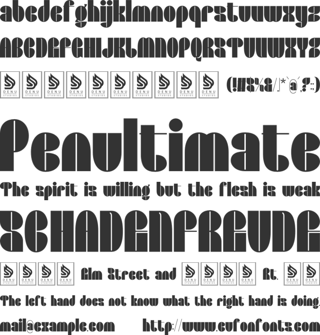 Manke Larky font preview