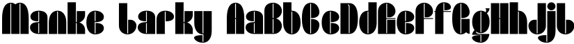Manke Larky font download