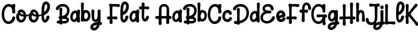 Cool Baby Flat font