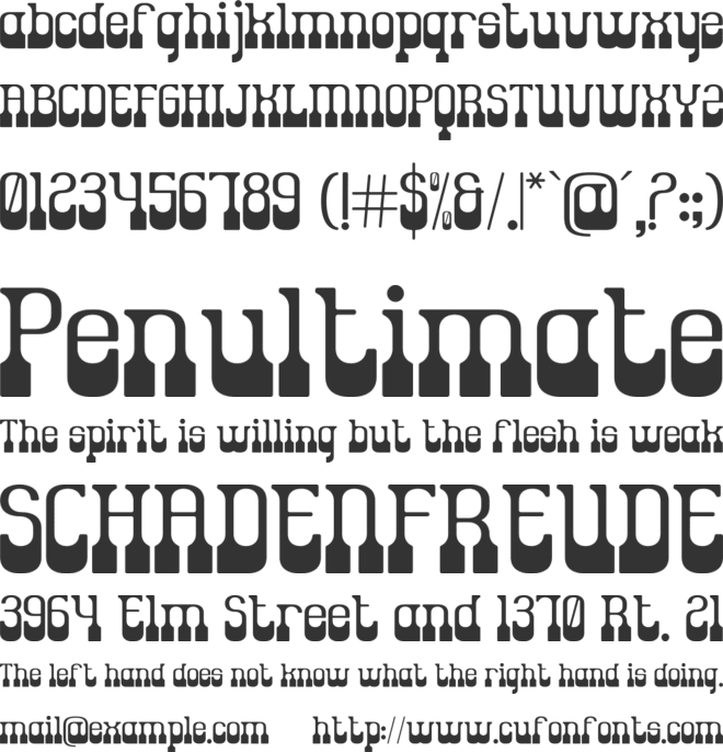 Champione font preview