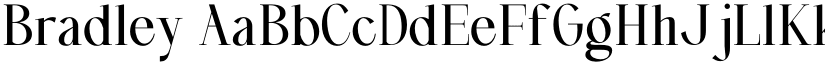 Bradley font