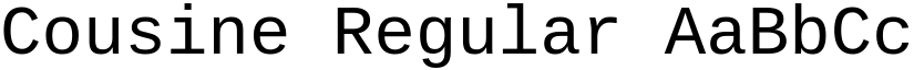 Cousine Regular font