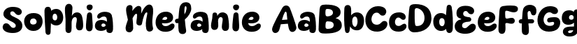 Sophia Melanie font