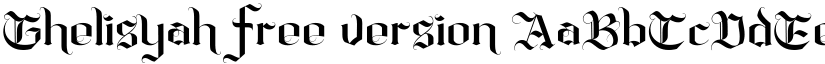 Ghelisyah free version font