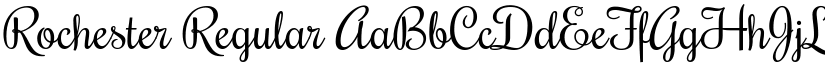 Rochester Regular font