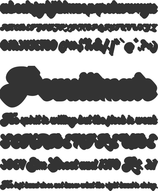 Halycoon Extrude font preview