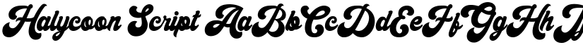 Halycoon Script font