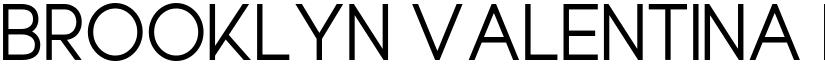 Brooklyn Valentina ND font