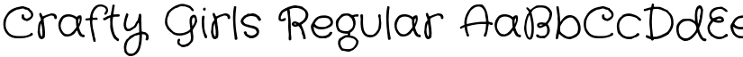 Crafty Girls Regular font