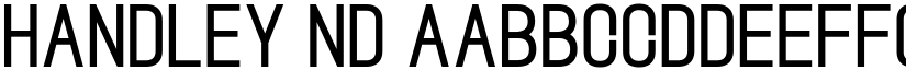 Handley ND font