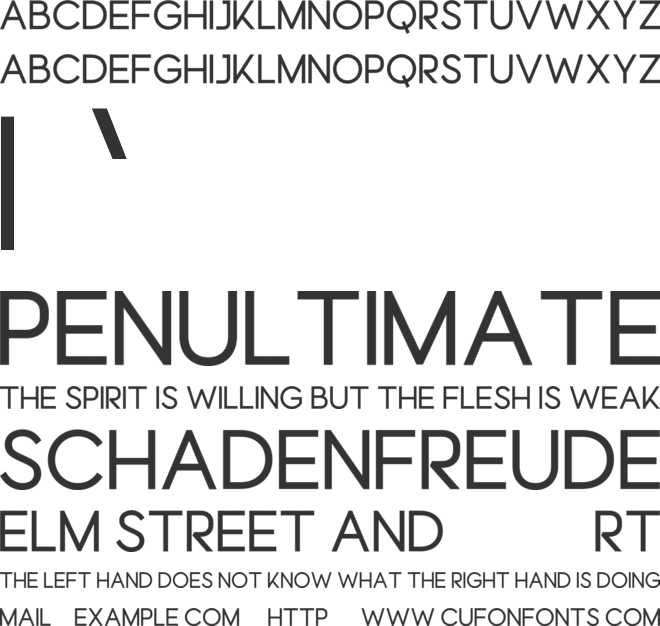 Courtesy ND font preview