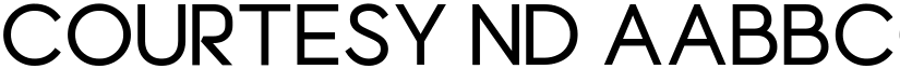 Courtesy ND font