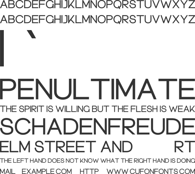 Thunderline ND font preview