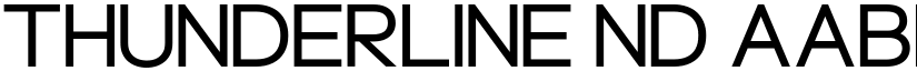 Thunderline ND font