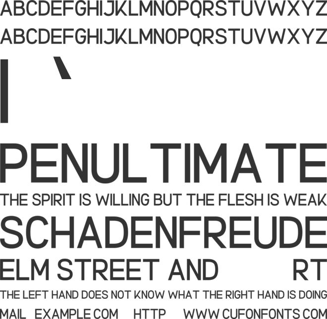 Charlotte ND font preview