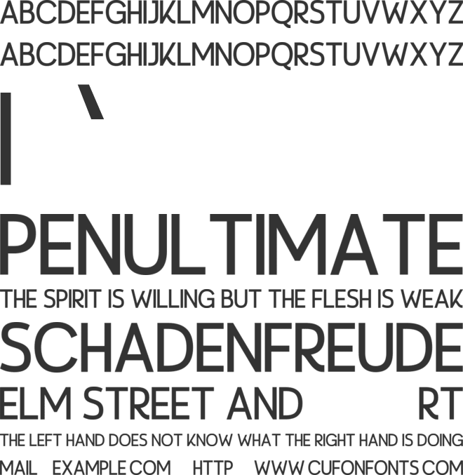 Korean ND font preview