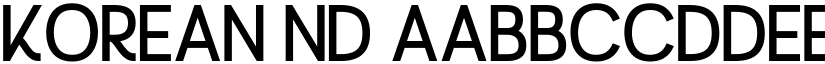 Korean ND font