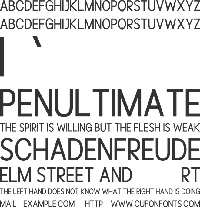 Novelistic ND font preview