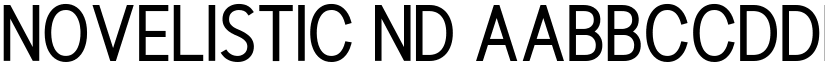 Novelistic ND font
