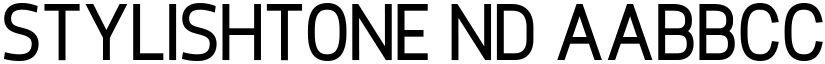Stylishtone ND font