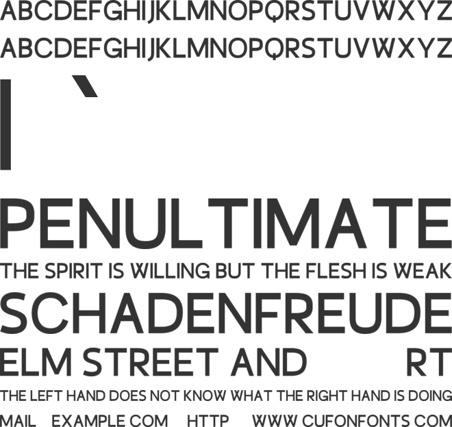 Surendipity ND font preview
