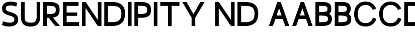 Surendipity ND font