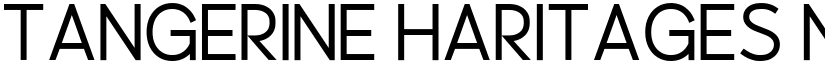 Tangerine Haritages ND font