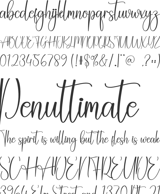Beautyful font preview