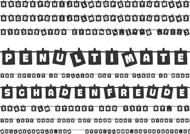 Notedry Base font preview