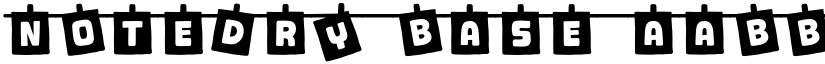 Notedry Base font download
