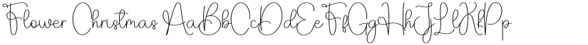 Flower Christmas font