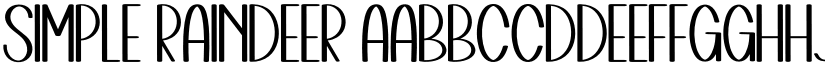 Simple Raindeer font