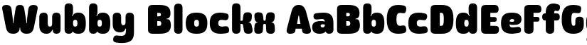Wubby Blockx font