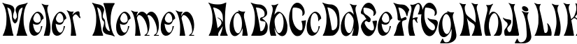 Meler Nemen font