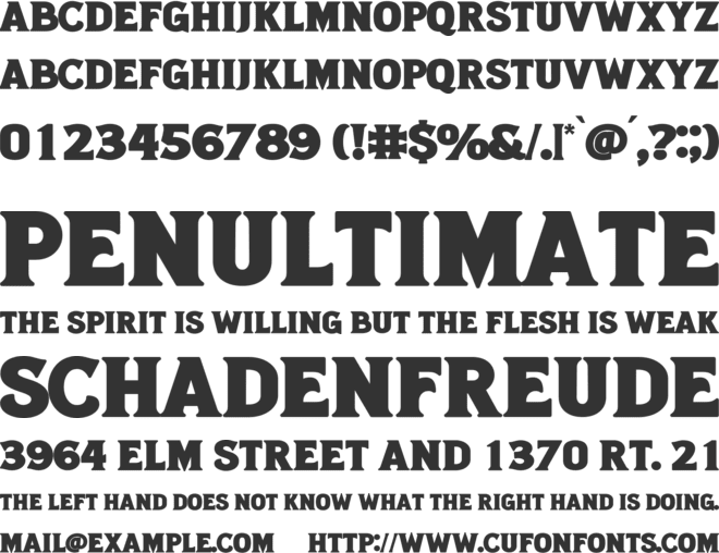 Scary Mama font preview