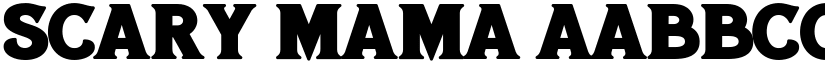 Scary Mama font