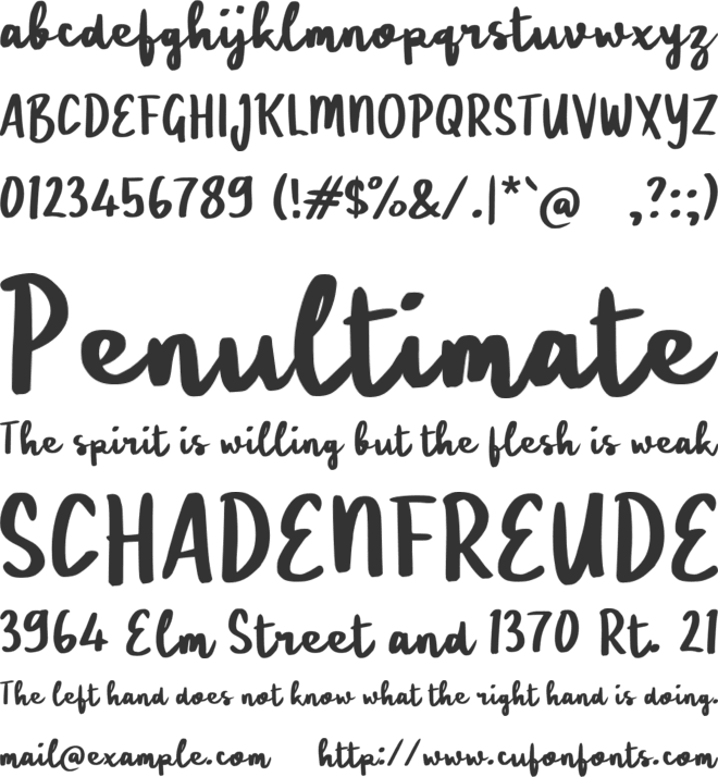 Vabiyone Grass font preview