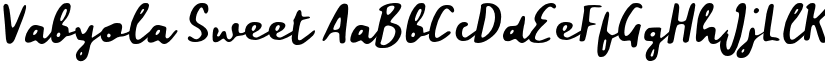 Vabyola Sweet font