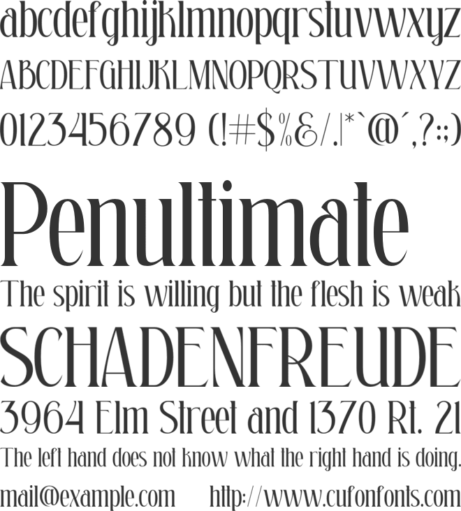 Scholastyca Typeface font preview