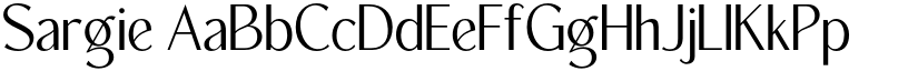 Sargie font