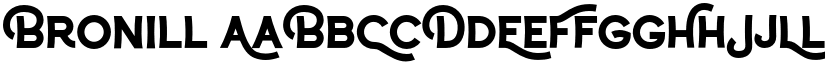 Bronill font