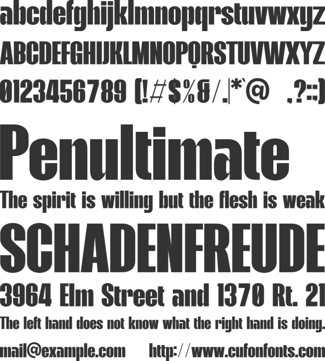 Rogerline font preview