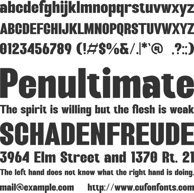 Riglane font preview