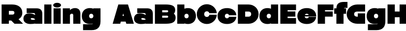 Raling font