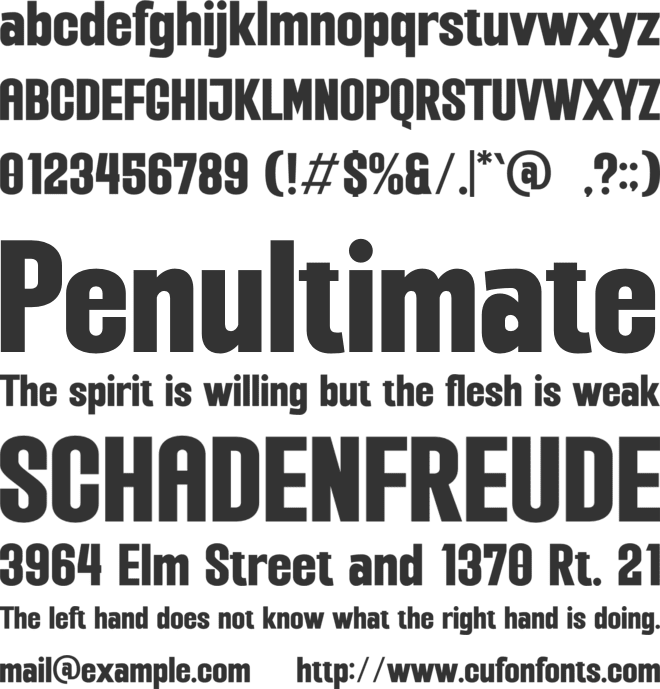 Qilagen font preview